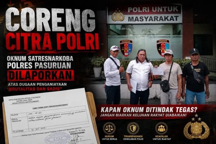 "Coreng Citra Polri"!!!, Oknum Satresnarkoba Polres Pasuruan Dilaporkan Atas Dugaan Penganiayaan "Brutalitas dan Sadis"
