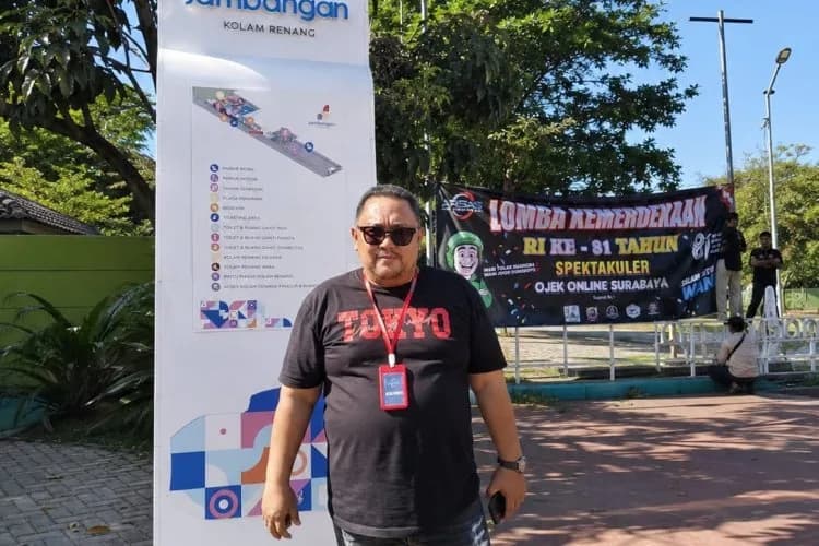 Wani Lepas Jaket, Wani Jogo Suroboyo: Ojol Surabaya Rayakan Kemerdekaan Sekaligus Lawan Narkoba