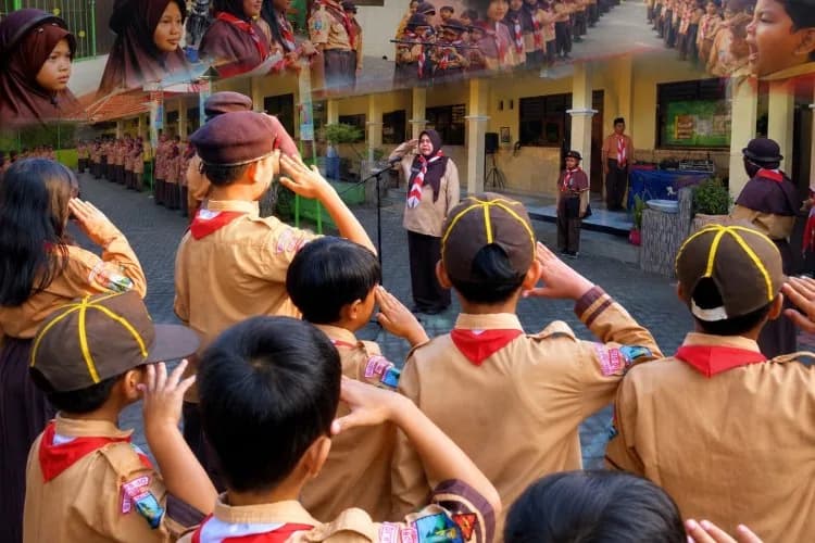 Menjaga Nilai Dasa Dharma di Tengah Gelombang Zaman: Khidmat Peringatan Hari Pramuka ke-65 di SDN Pepelegi 1 Waru