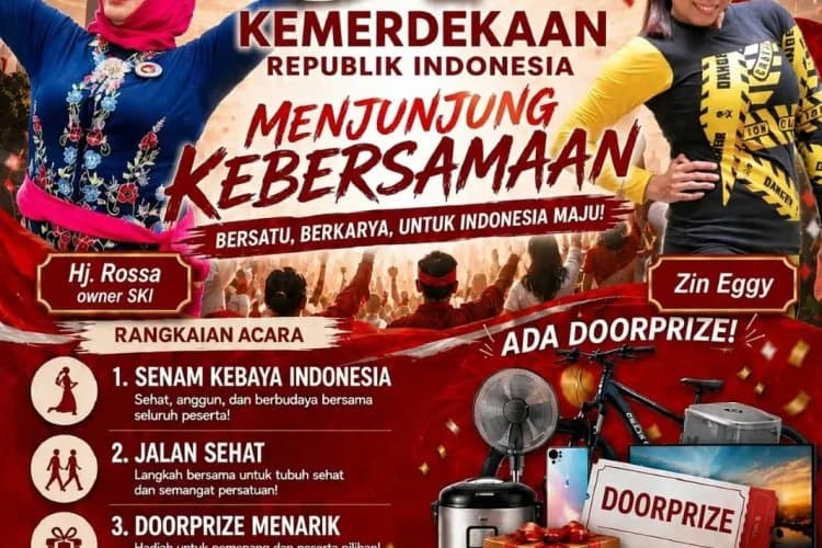 Dirgahayu HUT RI Ke-81 Menjunjung Kebersamaan, Warga Perum Asabri Bumiayu Indah, Dihadiri Wali Kota Malang dan Tokoh Populer, Indonesia Berdaulat Adil dan Makmur