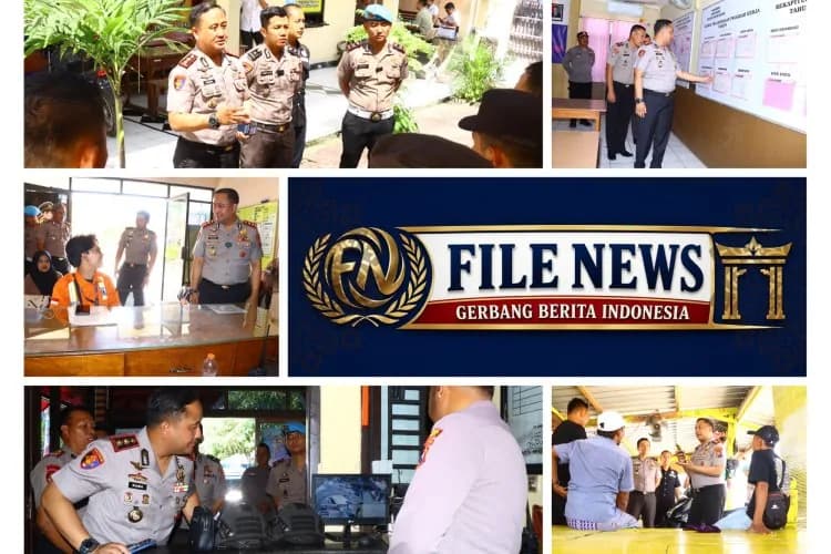 Pastikan Pelayanan Masyarakat Optimal, Kapolres Gresik Cek Polsek Jajaran dan Sat Polairud