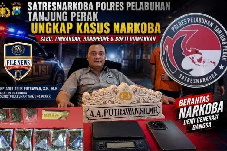 Modus Baru Via Instagram! Satreskoba Polres Pelabuhan Tanjung Perak Ringkus Pengedar Ganja Kering di Sawahan