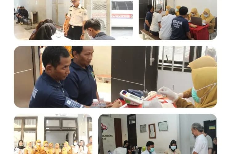 Rutan Kelas I Surabaya Skrining TBC Terintegrasi Cek Kesehatan Gratis, Bersinergi dengan Dinas Kesehatan Sidoarjo dan Puskesmas Wilayah Sidoarjo