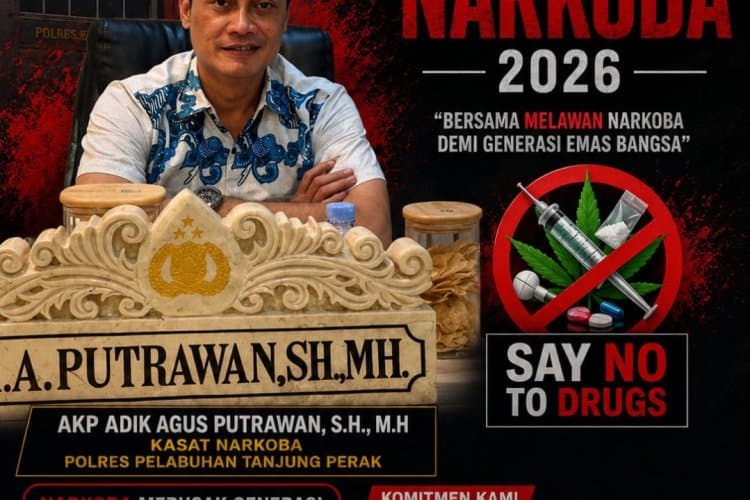 Darurat Narkoba Gilas Tanpa Ampun, di HANI 2026, Satreskoba KP3 AKP Adik Agus Putrawan, S.H,. M.H,. Siap Selamatkan Generasi Emas Bangsa