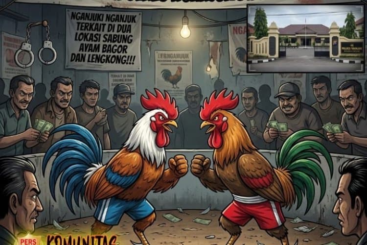Kapolres Nganjuk AKBP Suria Miftah Irawan Bungkam Dikonfirmasi Wartawan, Dugaan Arena Sabung Ayam Kembali Dibuka Disorot Publik