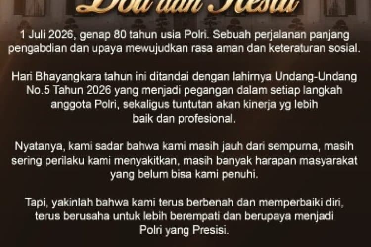 Kapolrestabes Surabaya KBP. Dr. Luthfie Sulistiawan, S.I.K., M.H., M.Si., Ungkap Mohon Doa dan Restu