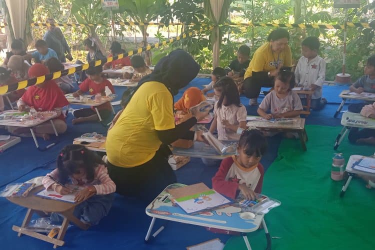 Kreativitas Warnai Hari Kemerdekaan, Lomba Mewarnai HUT ke-81 RI Meriahkan RW 09 Pondok Benowo Indah