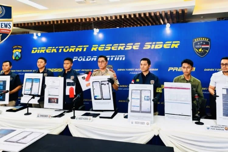 Polda Jatim Ditressiber Ungkap Aksi Peretasan 260 Website, Raup 500 Juta Promosi Bisnis Ilegal Judi Online