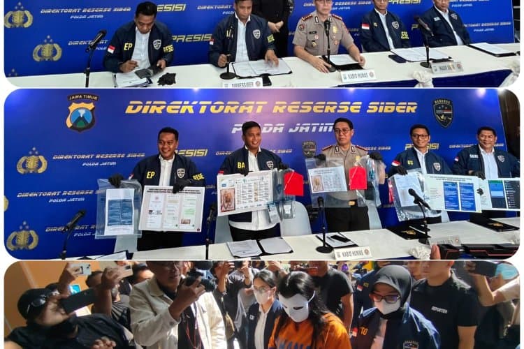 Sindikat Penipuan Promo Emas Murah di Dalam Lapas Rugikan Korban Rp3,7 Miliar, Ditressiber Polda Jatim Ringkus 5 Tersangka