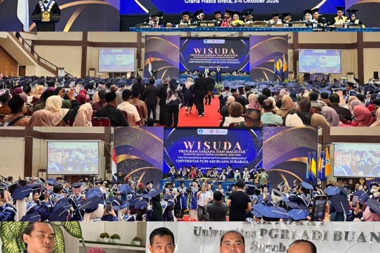 Wisuda Universitas PGRI Adi Buana Surabaya UAB: 1.486 Lulusan Diingatkan, Gelar Bukan Garis Akhir